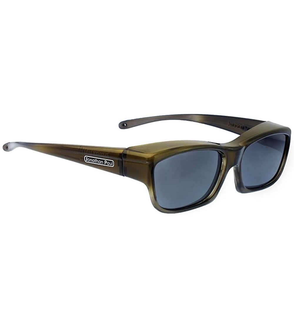 Wrap Jonathan Paul Coolaroo Extra-Small Polarized Over Sunglasses - Olive-charcoal - CX11L427VA1 $99.62