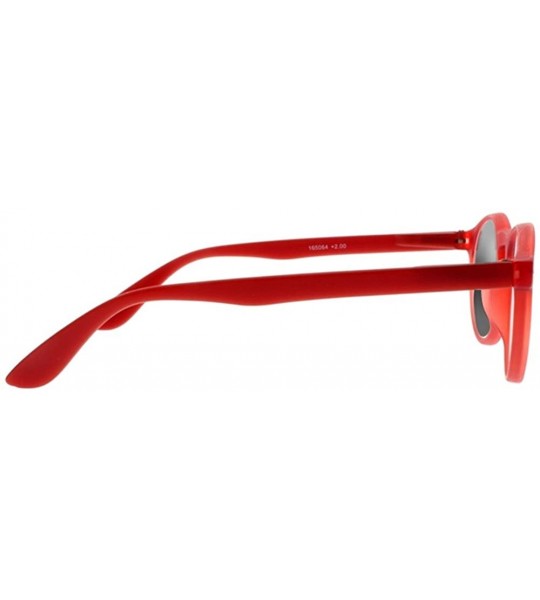 Round Retro Horn Rim Round Frame Transition Photochromic Reading Glasses Eyewear UV400 Sunglasses - Red - CT18EDN9XYD $33.97