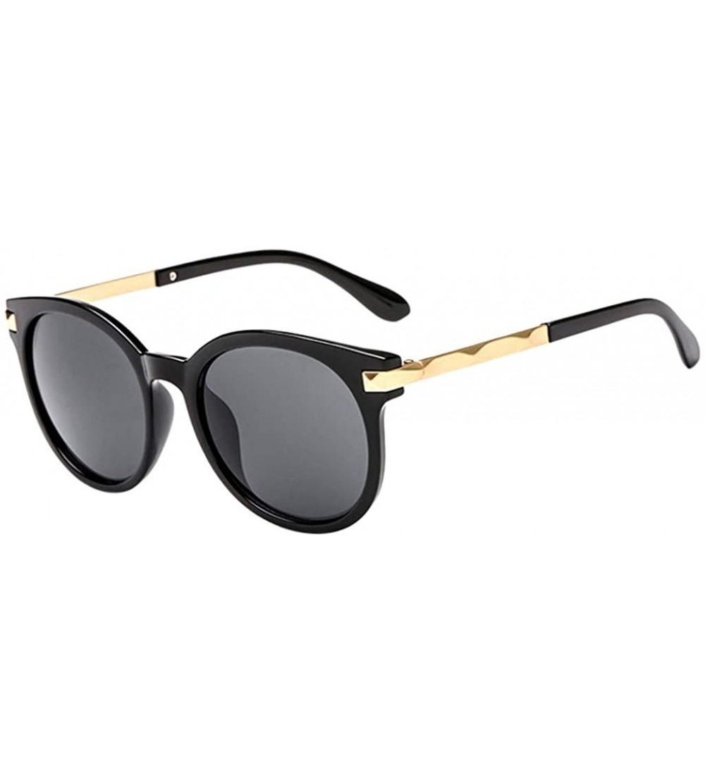 Oversized Polarized Sunglasses Tigivemen Oversized Protection - Black - CY18RLYIR2U $17.71