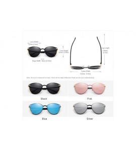 Square Women's Polarized Mirror Sunglasses - Reflective Lens UV400 Ultra Light - CI18ROSUY4Y $30.68