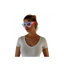 Rectangular Light Up El Wire Glasses Glow Sunglasses Flashing LED Glasses Glow in Dark for Ravers DJ Dancers - CA189OSA6D4 $2...