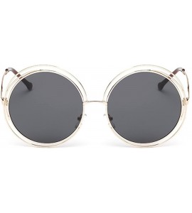 Round Fashion Men Womens Retro Vintage Round Frame UV Glasses Sunglasses - B - CN190629K4N $17.95