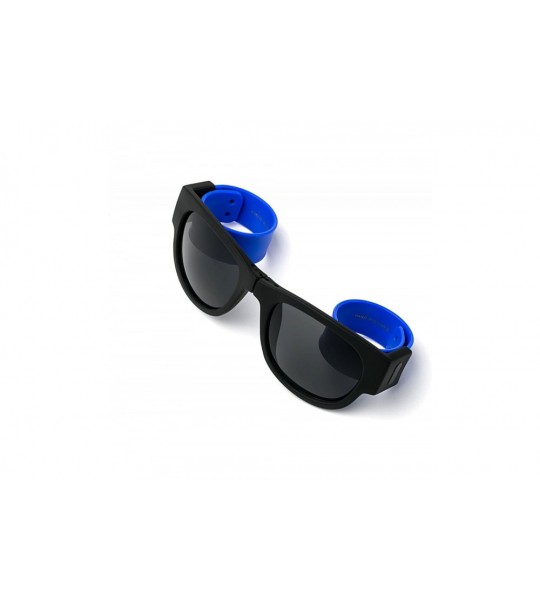 Wayfarer Folding Retro Design for Action Sports Easy to Store Sunglasses - Blue - CB17Y0HANEI $17.43