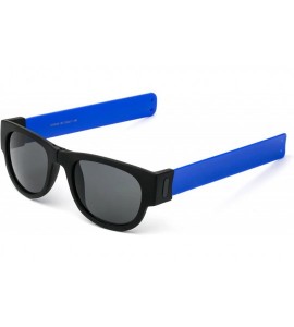 Wayfarer Folding Retro Design for Action Sports Easy to Store Sunglasses - Blue - CB17Y0HANEI $17.43