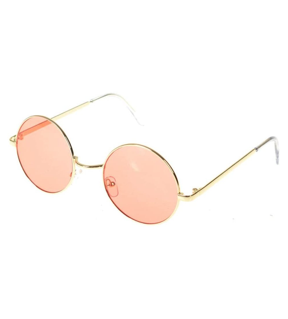 Goggle Sun Glasses Vintage Fashion Sunglasses Round Frame Steampunk Men Women Sun Glasses-D - CA199HQRGL5 $45.30