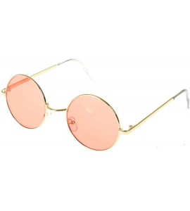 Goggle Sun Glasses Vintage Fashion Sunglasses Round Frame Steampunk Men Women Sun Glasses-D - CA199HQRGL5 $45.30