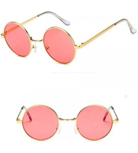 Goggle Sun Glasses Vintage Fashion Sunglasses Round Frame Steampunk Men Women Sun Glasses-D - CA199HQRGL5 $45.30