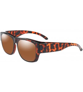 Goggle Wear Over Prescription Glasses Sunglasses Polarized Women Men - Tortoise - CD18UTDT828 $32.18