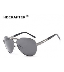 Rimless Fashion Retro Biker Fishing Oversized Polarized Sunglasses for Men 4269 - Grey - CV18ZTCXO7O $28.50