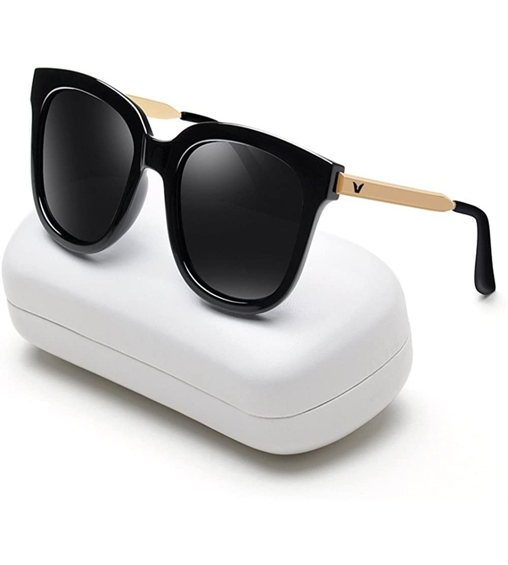 Aviator N311 Sunglasses for Mens Polarized Beach Retro Sun Glasses - Black-pink - C018COLX63N $36.23