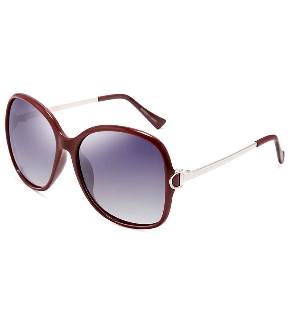 Sport Sunglasses Sunglasses Ladies Fashion Glasses - Reddish Brown - CY18WIMHQOU $88.80
