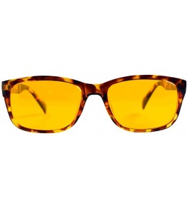 Rectangular SLEEPWELL EYEWEAR CHELYS - Blue Blocking Amber Glasses - CE12FJUAFD3 $83.38