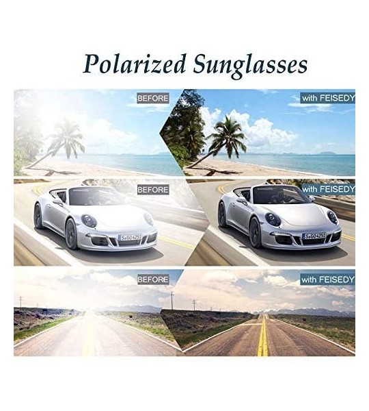 Square Great Classic Polarized Sunglasses Men Women HD Lens B1858 - 004 Leopard - C418OSYU2I9 $22.35