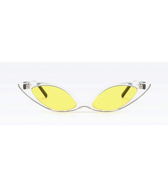 Butterfly Arrival Butterfly Sunglasses Designer Eyeglasses - Clear&yellow - CH18N6DE7DK $20.04