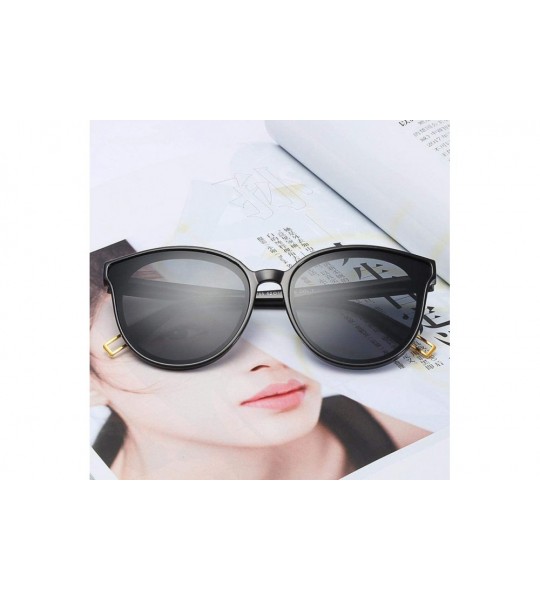 Aviator Luxury Vintage Round Sunglasses Women Brand Designer 2019 Cat Eye Leopard - Pink - CU18Y3O5UAR $17.22