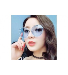 Aviator Luxury Vintage Round Sunglasses Women Brand Designer 2019 Cat Eye Leopard - Pink - CU18Y3O5UAR $17.22