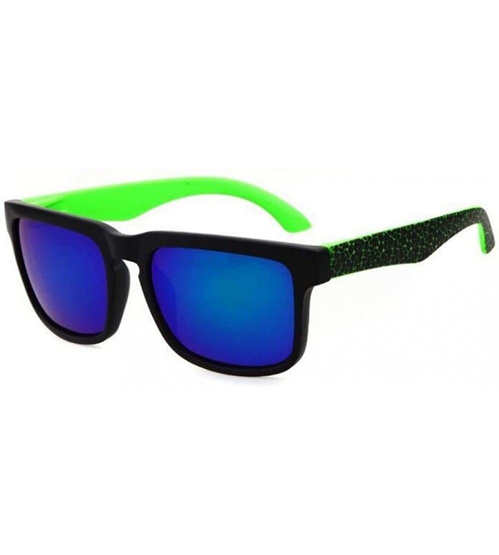 Square Sunglasses Men's Sun glasses Reflective Coating Square Spied For Men Rectangle Eyewear Oculos De Sol UV400 - CQ18R9UTO...