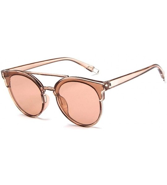 Cat Eye 2019 Fashion Women Colour Luxury Flat Top Cat Eye Sunglasses Elegant Oculos C1 - C4 - C118XE070OQ $18.80