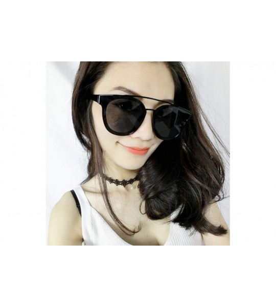 Cat Eye 2019 Fashion Women Colour Luxury Flat Top Cat Eye Sunglasses Elegant Oculos C1 - C4 - C118XE070OQ $18.80