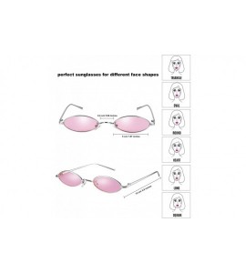 Semi-rimless Vintage Sunglasses Slender Upgraded Glasses - C118UTE2QAZ $29.46