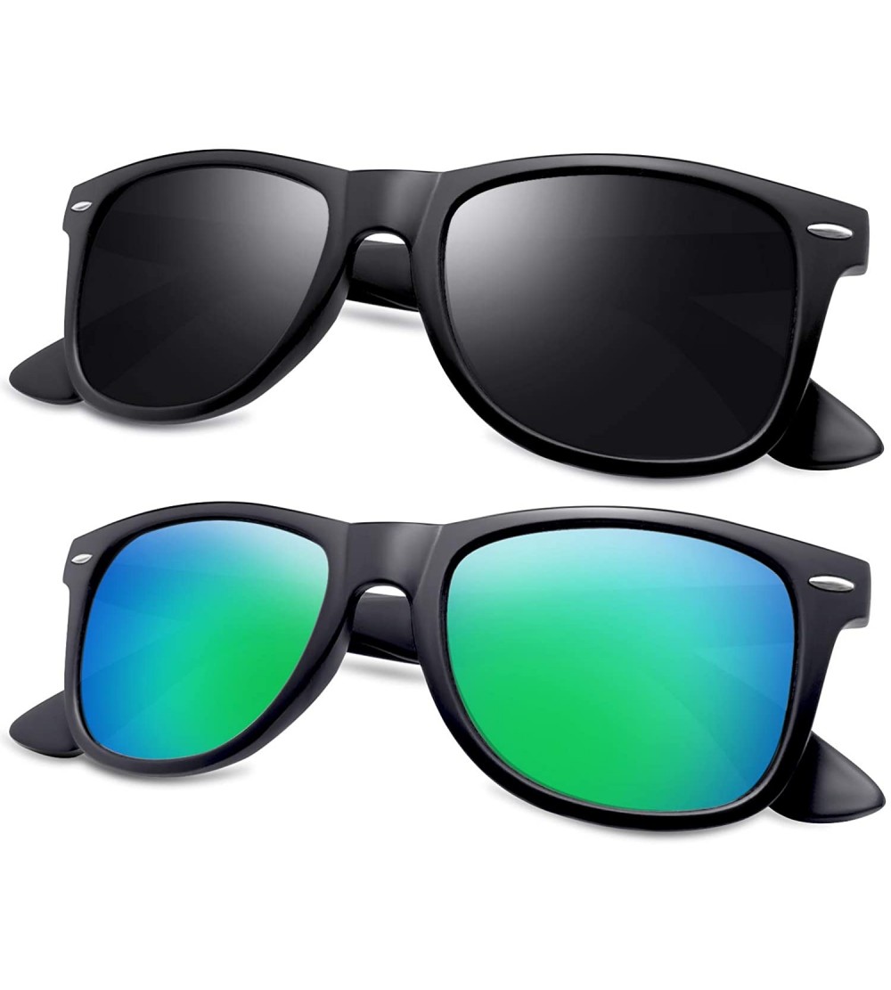 Square Classic Retro Square Polarized Sunglasses Fashion for Driving Fishing - C518U7DCLSR $29.52