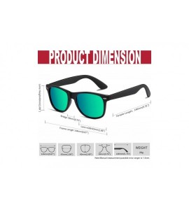 Square Classic Retro Square Polarized Sunglasses Fashion for Driving Fishing - C518U7DCLSR $29.52