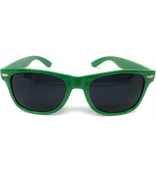 Rectangular Classic 80's Vintage Style Sunglasses Polarized or Standard Lens - Green- Super Dark - CR199OHS0RZ $15.81