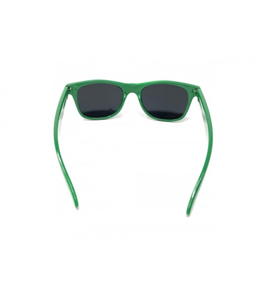 Rectangular Classic 80's Vintage Style Sunglasses Polarized or Standard Lens - Green- Super Dark - CR199OHS0RZ $15.81