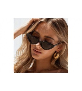 Cat Eye Cat Eye Shade For Women Fashion Sunglasses Brand Woman Vintage Retro Black Grya - Clear Pink Pink - CI18Y2O93N6 $17.76