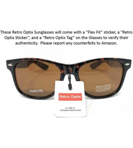 Shield Sunglasses Classic 80's Vintage Style Design - Tortoise- Brown - CA121DJR98T $18.00