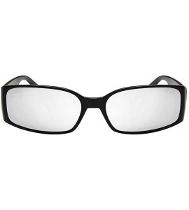 Goggle Sport Sunglasses New Retro Classic Trendy Stylish Glasses for Men Women - Silver - CK18UGCYWHW $17.21