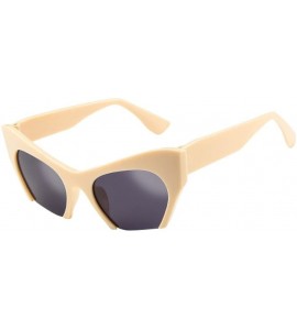 Oversized Oversized Sunglasses Vintage Irregular - E - CH1960KU0W4 $16.74