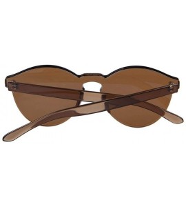 Round New Fashion RimlVintage Round Mirror Sunglasses Women Luxury Brand Design Sun Glasses Men/women - C6 - CW197Y7CZU0 $50.92