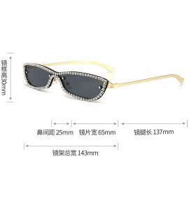 Rimless Diamond Sunglasses Vintage Rimless Eyeglasses - White&gold - C2198GD29A5 $26.76