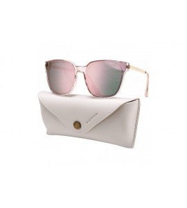 Square Square Sunglasses Womens Mens Oversized Mirrored lens U886 - Pink - C018LTRU8RD $29.53