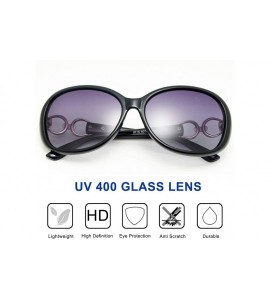 Oversized Luxury Retro Goggle Women Polarized Sunglasses 100% Oversized UV Protection 2115 - Black - C518MG6SCDZ $19.83