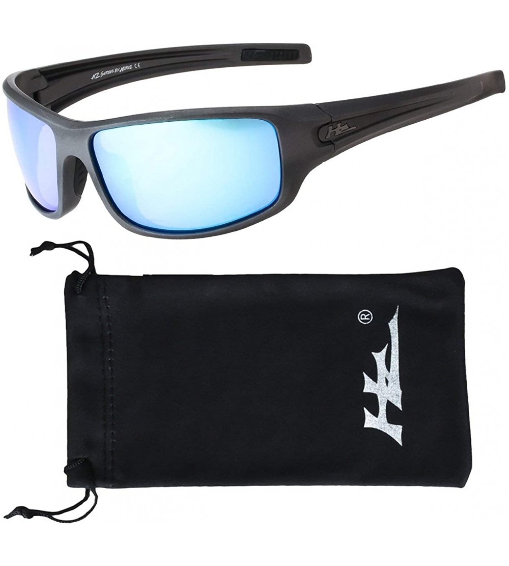 Sport HZ Series Arkana - Premium Polarized Sunglasses - Matte Gun Metal Grey - CI12O7XSZ81 $30.73