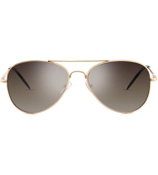 Cat Eye Stylish Polarized Sunglasses 100% UV Protection For Women - C2-gold - C418GNW5RNI $19.10