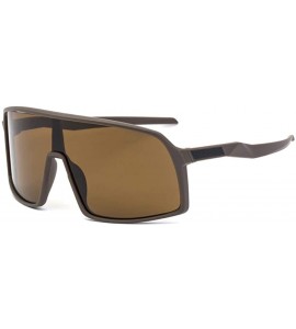Sport Sunglasses Unbreakable Outdoor One Piece Polarized - CA197HR9IHX $38.55