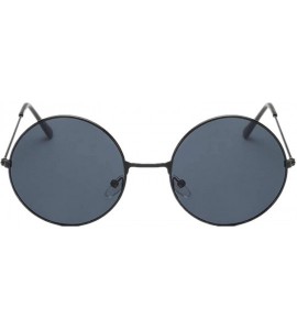 Oversized 2019 Round Sunrods Occulos Of Male Soil Fashion Colorful Design Sun Glasses - Blue - CY18WD6LSXX $38.12