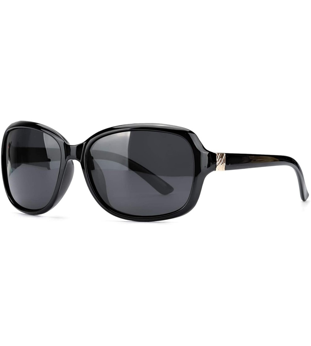 Oversized Oversized Polarized Sunglasses for Women - Classic Design Eyewear with 100% UV Protection Sun Glasses - C0196GAWI6M...