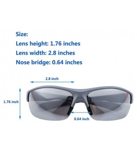 Sport Unisex Cycling Sunglasses Outdoor Sports Sunglasses with Lightweight Frame - Grey - CW18W6WC85A $16.26
