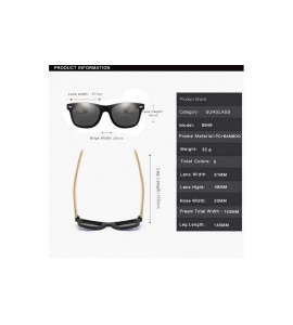 Rimless Bamboo Wood Arms Sunglasses Women Men Rimless Mirror Driving Glasses - CM18TAMU3HA $20.33