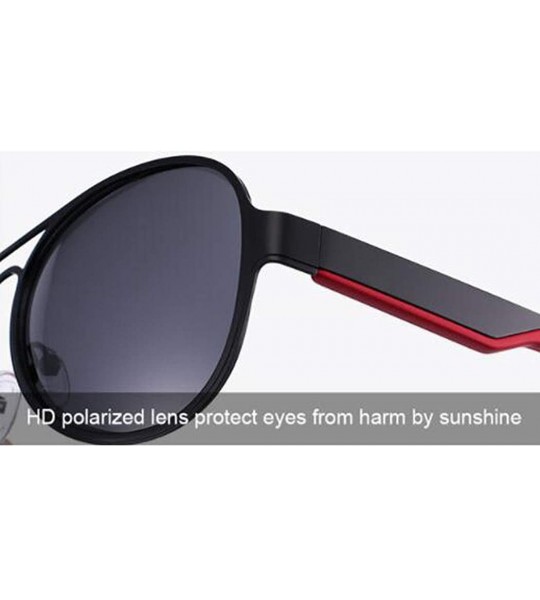 Aviator Fashion Trend Sunglasses - Unisex Polarized Glasses Vintage Full Frame Sunglasses - B - C218RT0933S $92.40