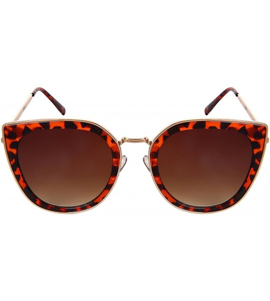 Square Square Cat Eye Sunnies w/Flat Ocean Color Lens 3306-FLOCR - Demi - CU1822KU4DY $18.59