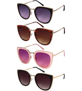 Square Square Cat Eye Sunnies w/Flat Ocean Color Lens 3306-FLOCR - Demi - CU1822KU4DY $18.59