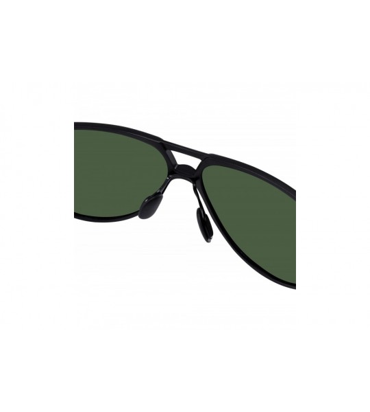 Aviator Men's Driving Polarized Sunglasses for Men Al-Mg Metal Frame Ultra Light - Black Frame/Green Lens - C1193QT7Y08 $39.53