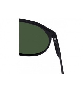 Aviator Men's Driving Polarized Sunglasses for Men Al-Mg Metal Frame Ultra Light - Black Frame/Green Lens - C1193QT7Y08 $39.53