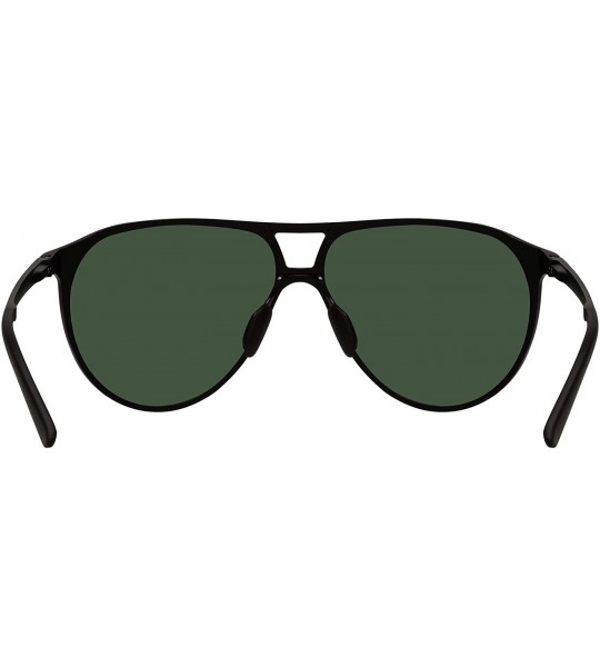 Aviator Men's Driving Polarized Sunglasses for Men Al-Mg Metal Frame Ultra Light - Black Frame/Green Lens - C1193QT7Y08 $39.53