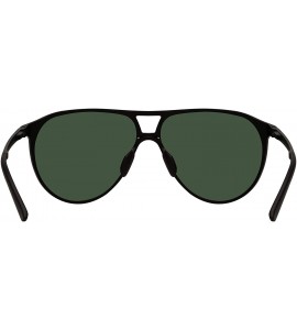 Aviator Men's Driving Polarized Sunglasses for Men Al-Mg Metal Frame Ultra Light - Black Frame/Green Lens - C1193QT7Y08 $39.53